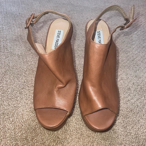 Steve Madden Gabby Cognac Heels- Size 8 - Picture 9 of 10